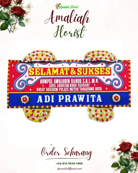 Papan Bunga Ucapan Selamat Buay Pemaca